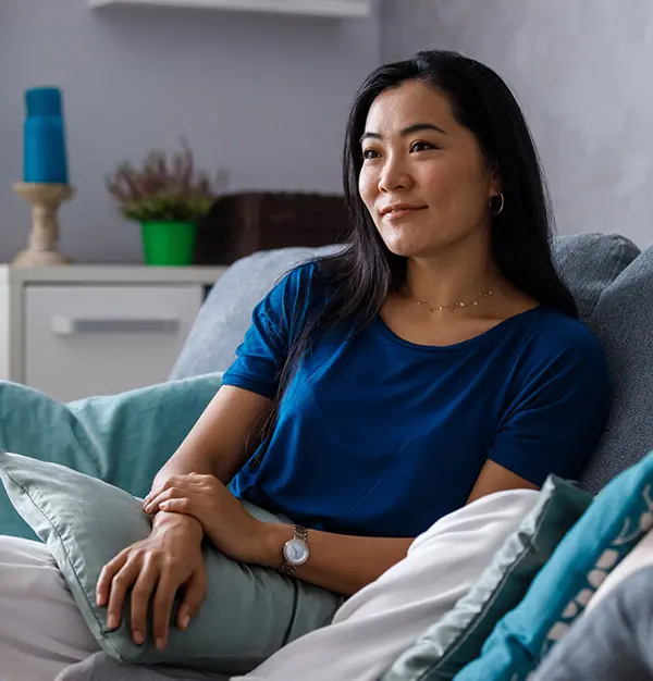 smiling adult woman